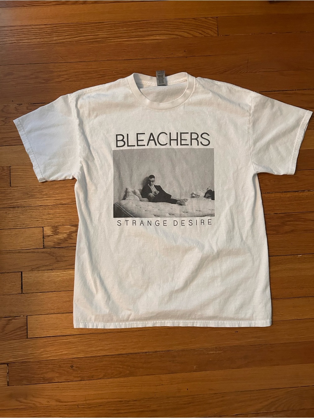 Bleachers "Strange Desire" graphic tee.